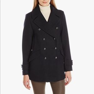 French Connection Women’s Military Peacoat black